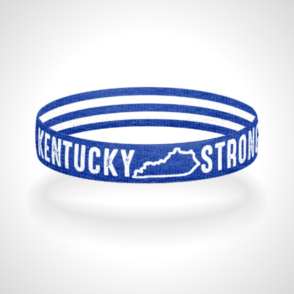 Reversible Kentucky Strong Bracelet Wristband